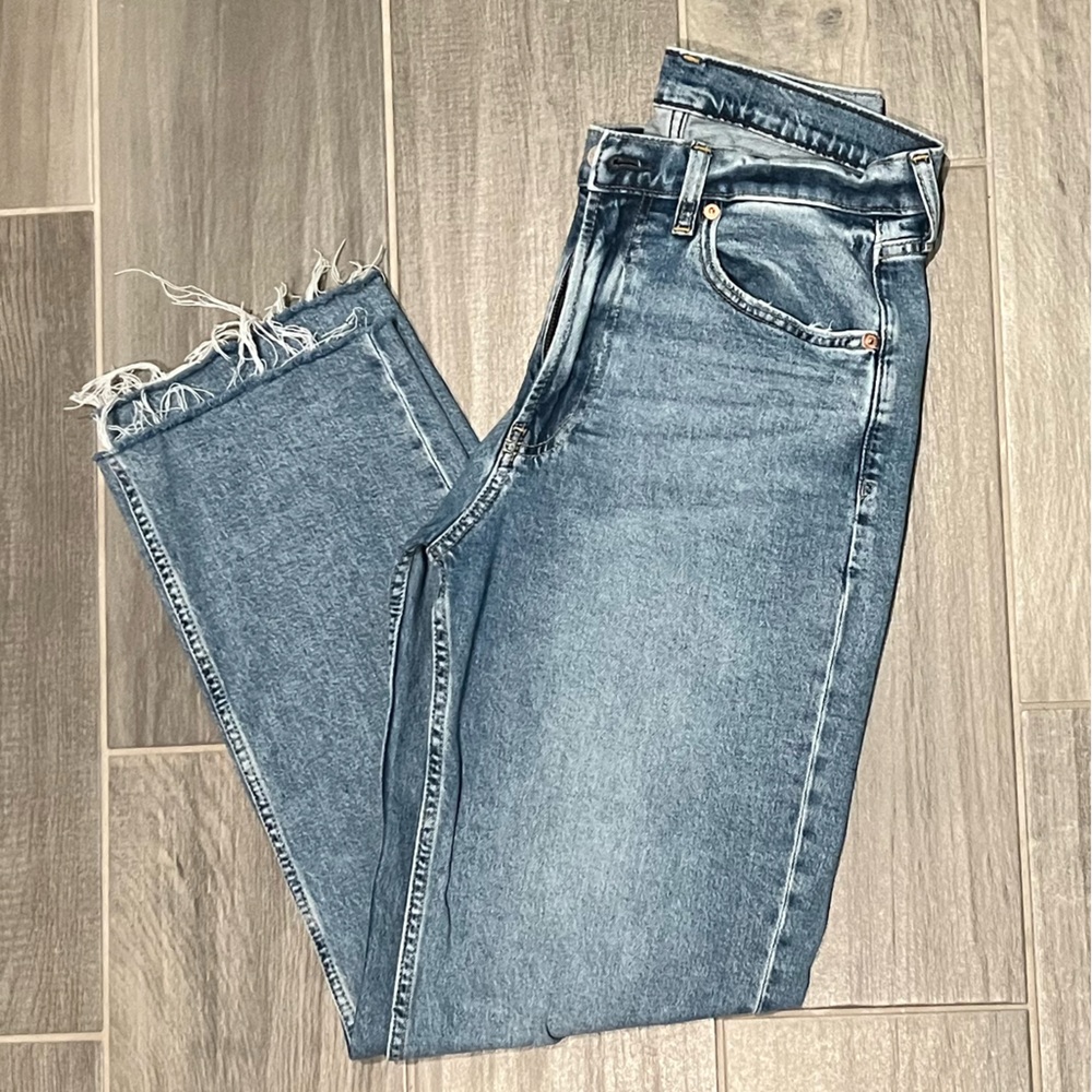 Gap 90s Loose High Rise Distressed Jeans Size 27